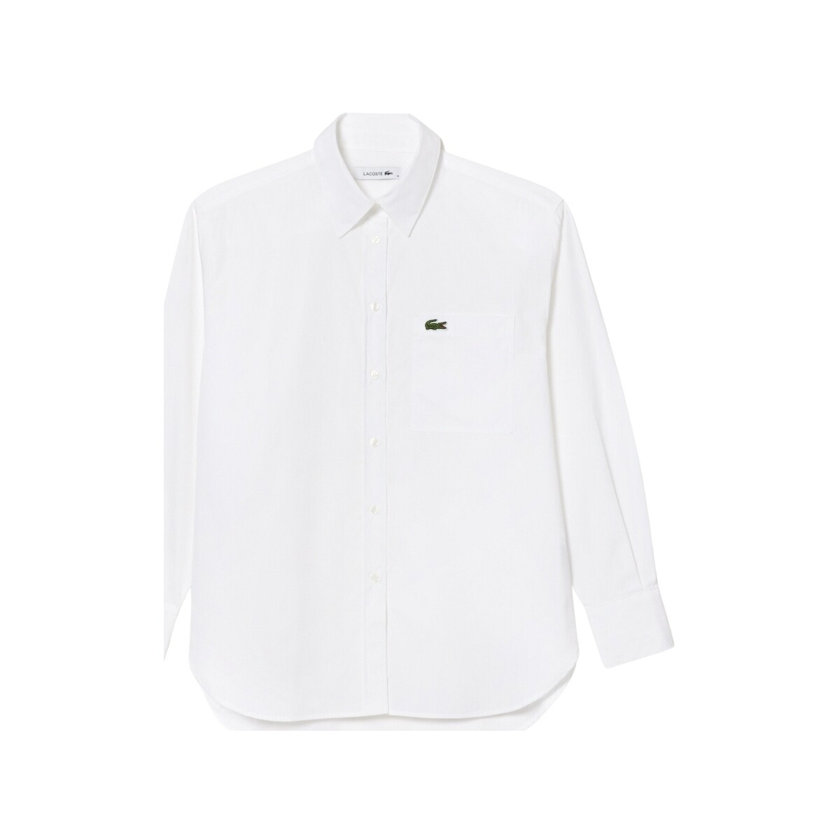 Vêtements Femme Chemises / Chemisiers Lacoste Chemise femme  Ref 61127 001 Blanc Blanc