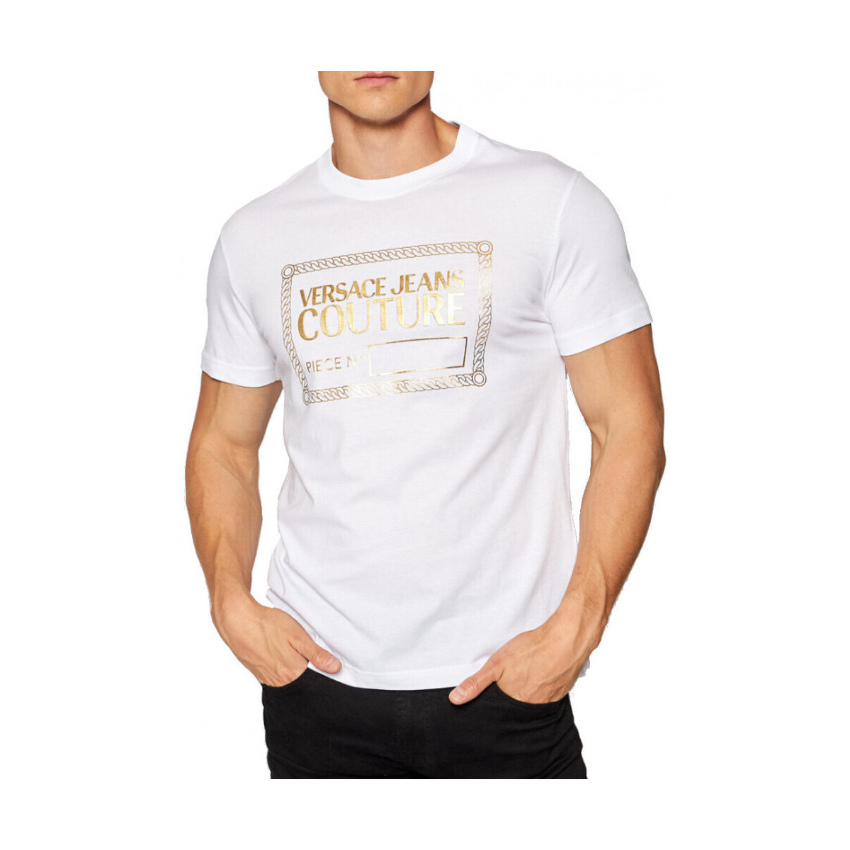 Vêtements Homme T-shirts & Polos Versace Jeans Couture T-shirt  Blanc Blanc