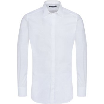 Vêtements Homme Pantalon Droit En Coton D&G Chemise Blanc
