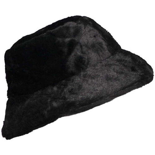 Accessoires textile Femme Chapeaux Chapeau-Tendance Chapeau clôche fausse fourrure JASMINE Noir