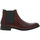 Chaussures Homme Bougies / diffuseurs Bottines cuir soufflet élastiqué Bordeaux