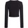 Vêtements Femme T-shirts & Polos Ck Jeans Milano Cut Out Long Noir