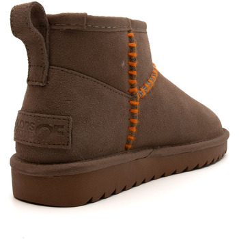 Colors of California Winter Boot With Stitching Beige
