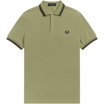 Vêtements Homme T-shirts & Polos Fred Perry Fp Twin Tipped Shirt Vert