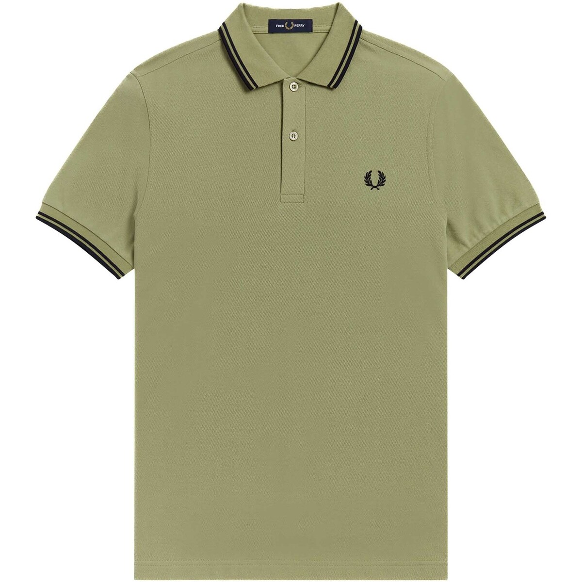 Vêtements Homme T-shirts & Polos Fred Perry Fp Twin Tipped Shirt Vert