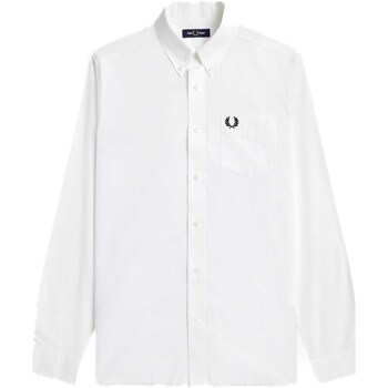 Fred Perry Fp Button Down Collar Shirt Blanc