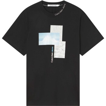 Vêtements Homme T-shirts & Polos Calvin Klein Jeans Splash Photoprint Te Noir