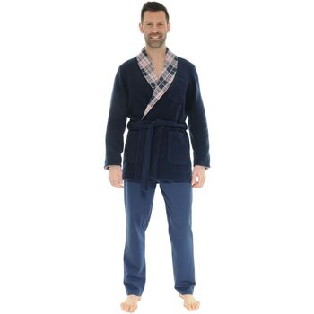 Vêtements Homme Pyjamas / Chemises de nuit Christian Cane VESTE D'INTERIEUR BLEU DAVY Bleu