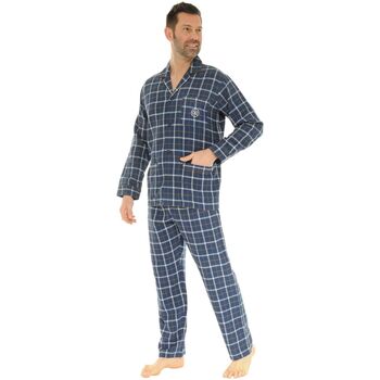 Vêtements Homme Pyjamas / Chemises de nuit Christian Cane PYJAMA BLEU DORIAN Bleu