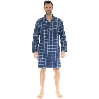 Vêtements Homme Pyjamas / Chemises de nuit Christian Cane CHEMISE DE NUIT BLEU DORIAN Bleu