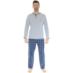 Vêtements Homme Pyjamas / Chemises de nuit Christian Cane PYJAMA LONG GRIS DORIAN Gris