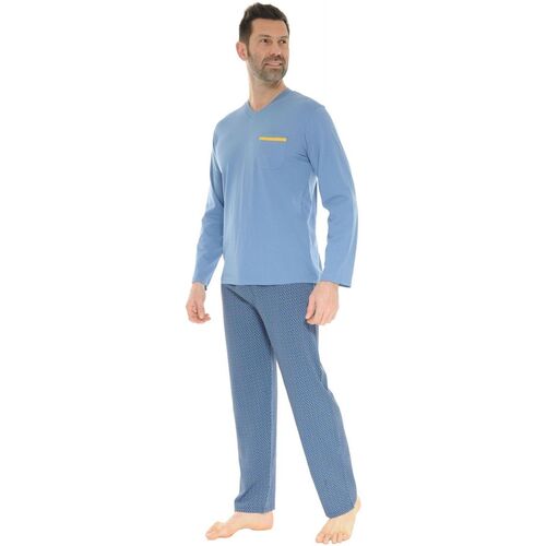 Vêtements Homme Pyjamas / Chemises de nuit Christian Cane PYJAMA. BLEU DAMBROISE Bleu