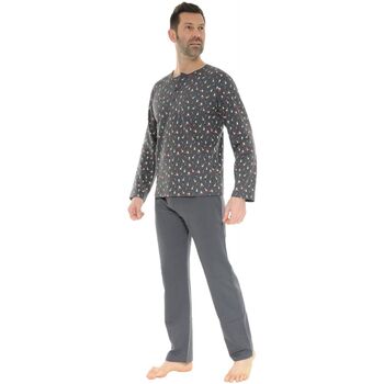Vêtements Homme Pyjamas / Chemises de nuit Christian Cane PYJAMA LONG GRIS DURALD Gris