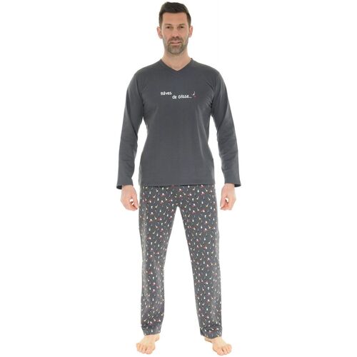 Vêtements Homme Pyjamas / Chemises de nuit Christian Cane PYJAMA. GRIS DURALD Gris