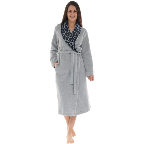 Vêtements Femme Pyjamas / Chemises de nuit Christian Cane ROBE DE CHAMBRE GRIS COEURS Gris