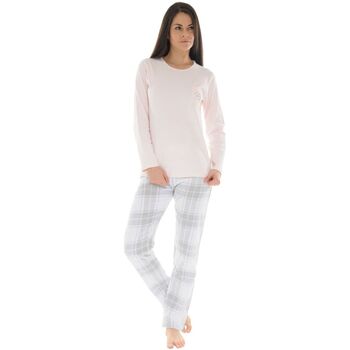 Vêtements Femme Pyjamas / Chemises de nuit Christian Cane PYJAMA LONG ROSE CIDALIE Rose
