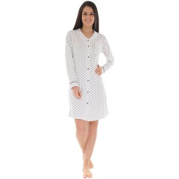 Vêtements Femme Pyjamas / Chemises de nuit Christian Cane CHEMISE DE NUIT BLANC CALISTE Blanc