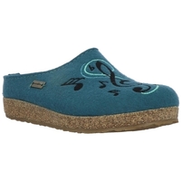 Chaussures Femme Chaussons Haflinger GRIZZLY MELODIE Bleu