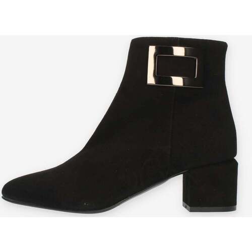 Chaussures Femme Boots Albano 2586-CAMOSCIO-NERO Noir