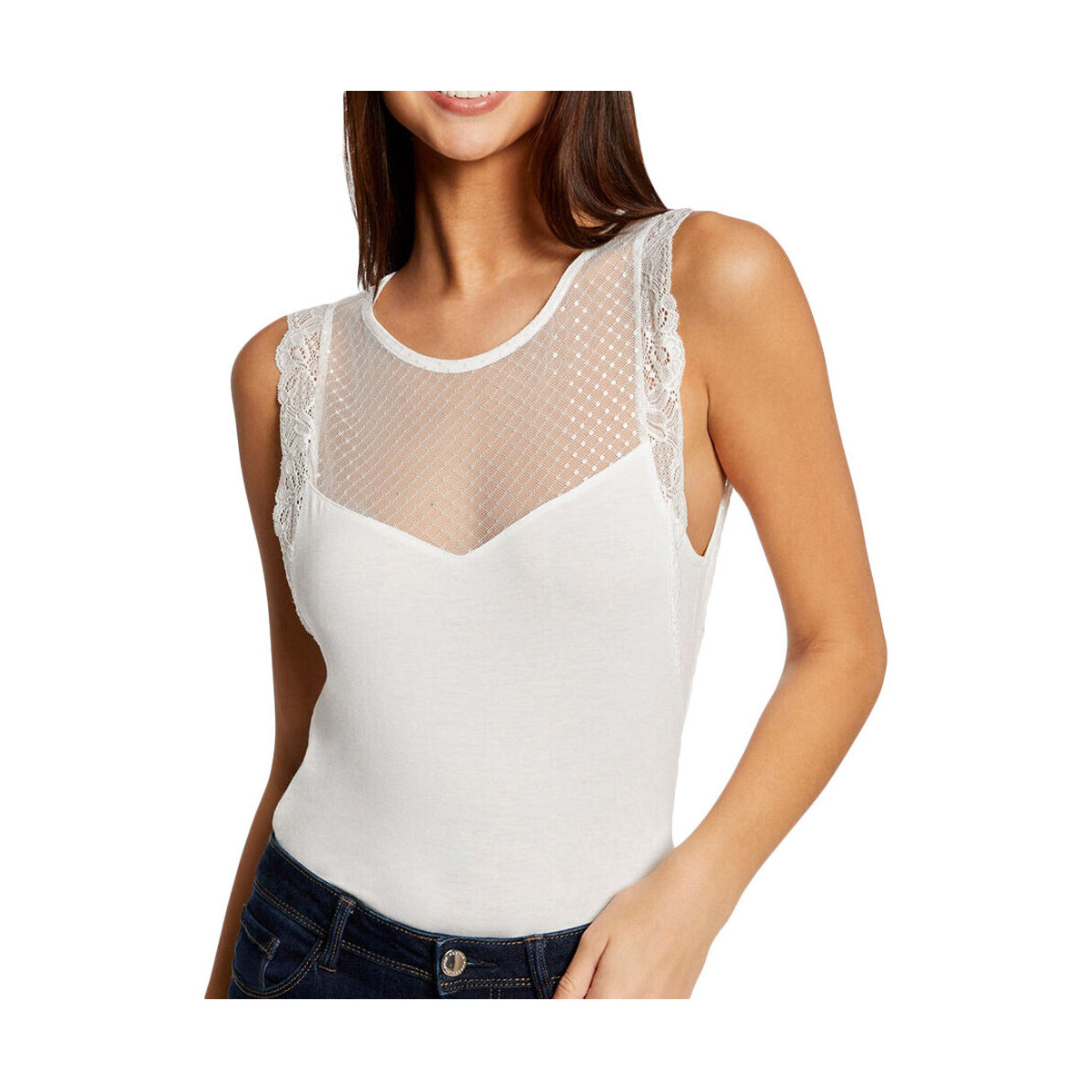 Vêtements Femme T-shirts & Polos Morgan 232-DCHIARA Blanc