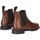 Chaussures Femme Low boots Frau 98L3 Marron