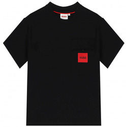 Vêtements Enfant T-shirts & Polos BOSS Tee shirt Junior  noir  G25135/09B Noir