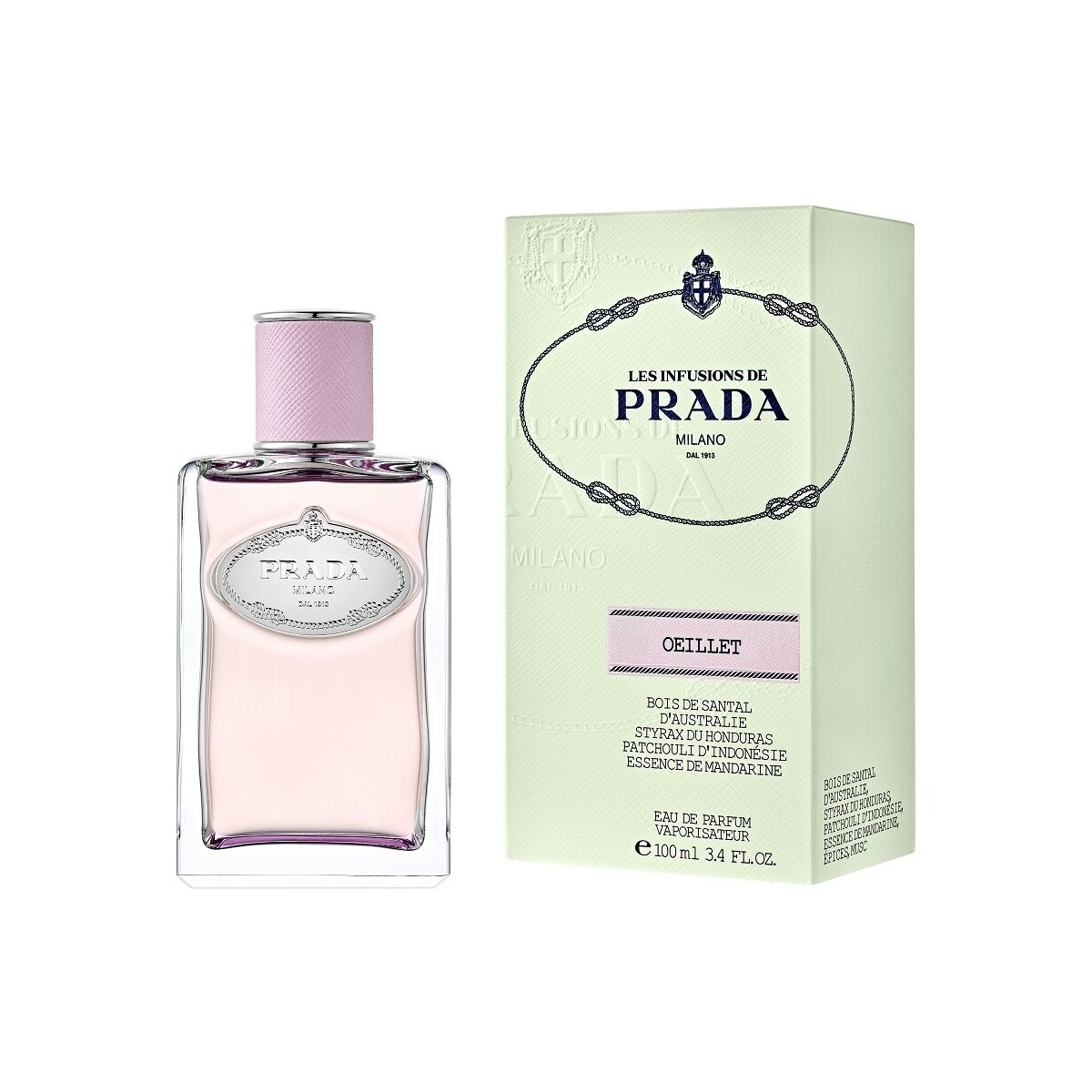 Beauté Femme Eau de parfum Prada Oeillet - eau de parfum - 100ml Prada embellished Cleo shoulder bag