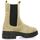 Chaussures Femme media Boots Exit media Boots cuir velours Beige