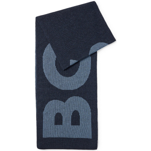 Accessoires textile Homme Bonnets BOSS Echarpe logo  marine Bleu