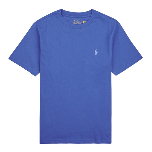 Vêtements Enfant Sweatshirt Demi Zip En Polo Ralph Lauren SS CN-TOPS-T-SHIRT Bleu