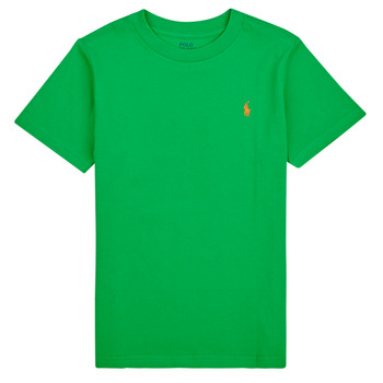 Vêtements Enfant T-shirts manches courtes Polo Ralph Lauren SS CN-TOPS-T-SHIRT Vert / Preppy Green