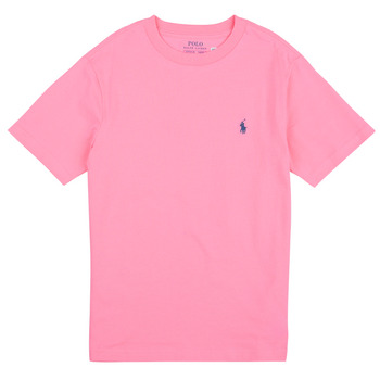 Vêtements Enfant T-shirts manches courtes Polo Ralph Lauren SS CN-TOPS-T-SHIRT Rose / Course Pink