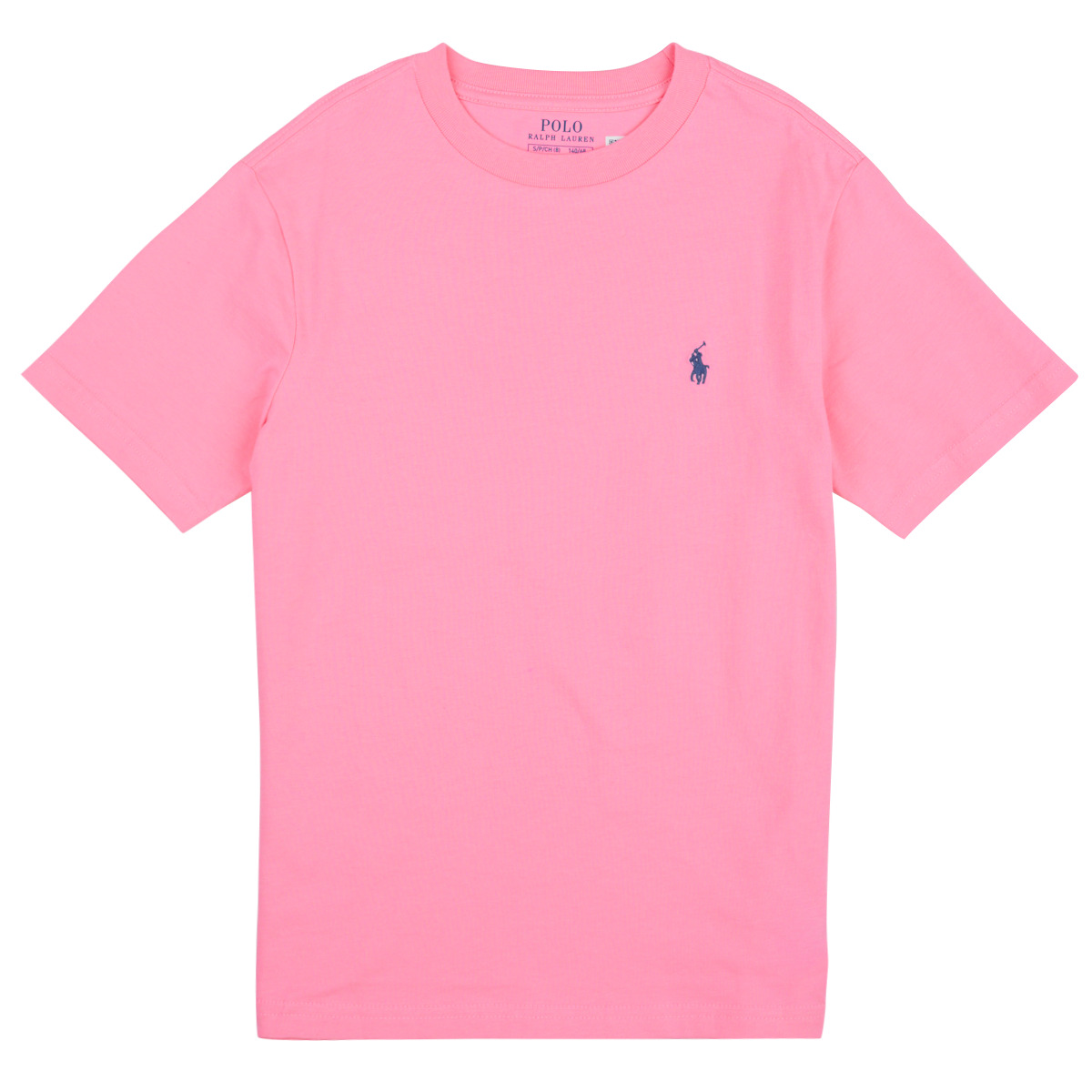 Vêtements Enfant T-shirts manches courtes Polo Ralph Lauren SS CN-TOPS-T-SHIRT Rose