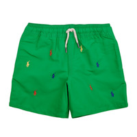 Vêtements Garçon Maillots / shift Shorts de bain Polo Ralph Lauren TRAVELER-SWIMWEAR-TRUNK Vert / Multicolore