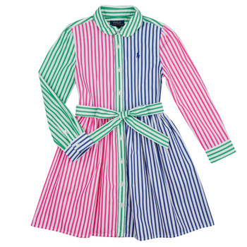 Vêtements Fille Robes courtes Polo Ralph Lauren JNMLTFNSDRSS-DRESSES-DAY DRESS Multicolore