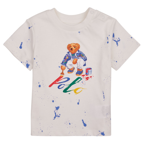 Vêtements Enfant T-shirts manches courtes prix dun appel local BEAR SS CN-KNIT SHIRTS-T-SHIRT Blanc