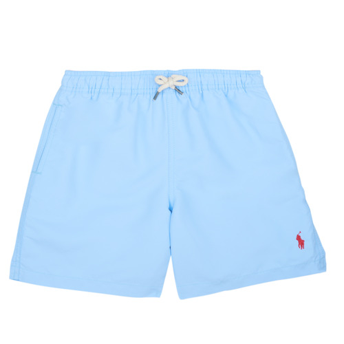 Vêtements Garçon Maillots / Shorts de bain Barba fine knit linen polo shirt TRAVLR SHORT-SWIMWEAR-TRUNK Bleu Ciel