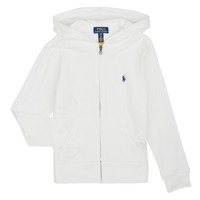 Vêtements Enfant Sweats Polo Ralph Lauren LSFZHOODM12-KNIT SHIRTS-SWEATSHIRT Blanc / White