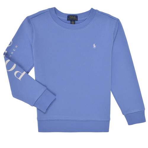 Vêtements Enfant Sweats Barba fine knit linen polo shirt LS CN-KNIT SHIRTS-SWEATSHIRT Bleu