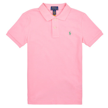 Vêtements Garçon Polos manches courtes Polo Ralph Lauren SS KC-TOPS-KNIT Rose / Garden Pink