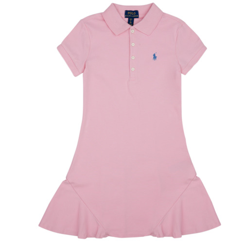 Vêtements Fille Robes courtes men women Kids Space polo-shirts footwear key-chains caps ROBE Space POLO ROSE Rose