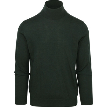 Vêtements Homme Sweats Suitable Pull Col Roulé Merino Vert Foncé Vert