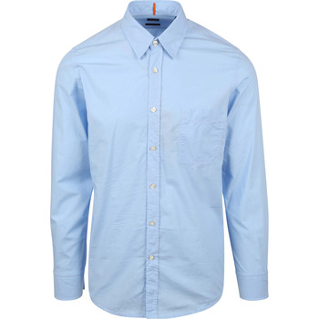 Vêtements Homme Chemises manches longues BOSS Relegant Shirt Light Blue Bleu