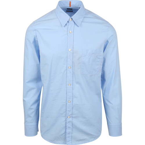 Vêtements Homme Chemises manches longues BOSS Relegant Shirt Light Blue Bleu