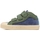 Chaussures Enfant Baskets mode Sanjo Kids V100 Bombazine - Jeans Tricolor Bleu