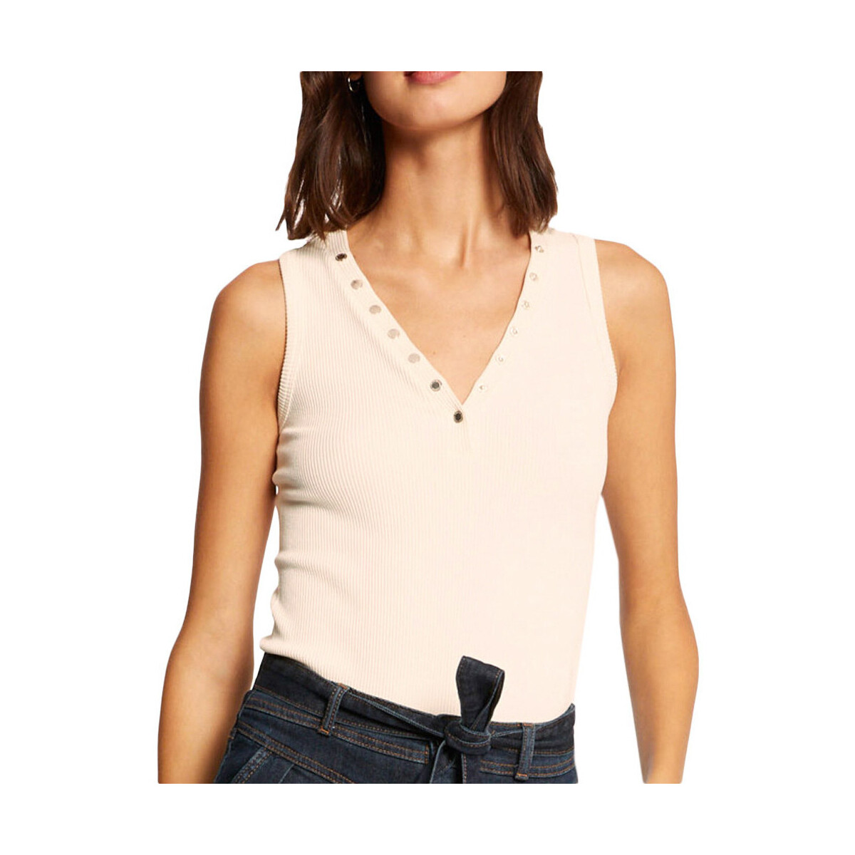 Vêtements Femme Débardeurs / T-shirts sans manche Morgan 221-DAVEN1 Blanc