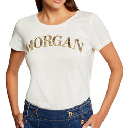 Vêtements Femme T-shirts & Polos Morgan 232-DZANZI Blanc