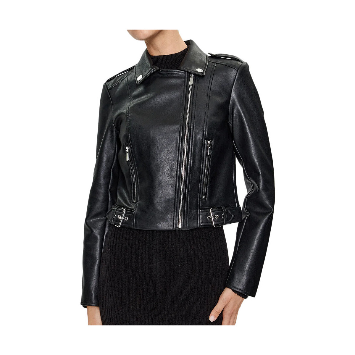 Vêtements Femme Vestes en cuir / synthétiques Morgan 232-GURGY2 Noir