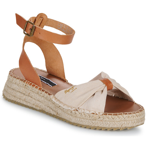 Chaussures Femme Sandales et Nu-pieds Pepe JEANS brod KATE ONE Camel