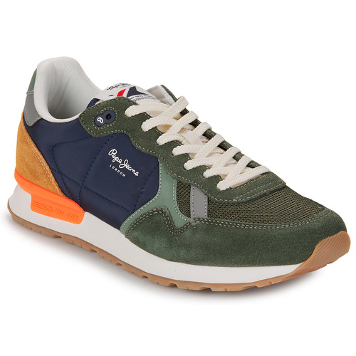 Chaussures Homme Baskets basses Pepe jeans This BRIT MIX M Kaki / Marine